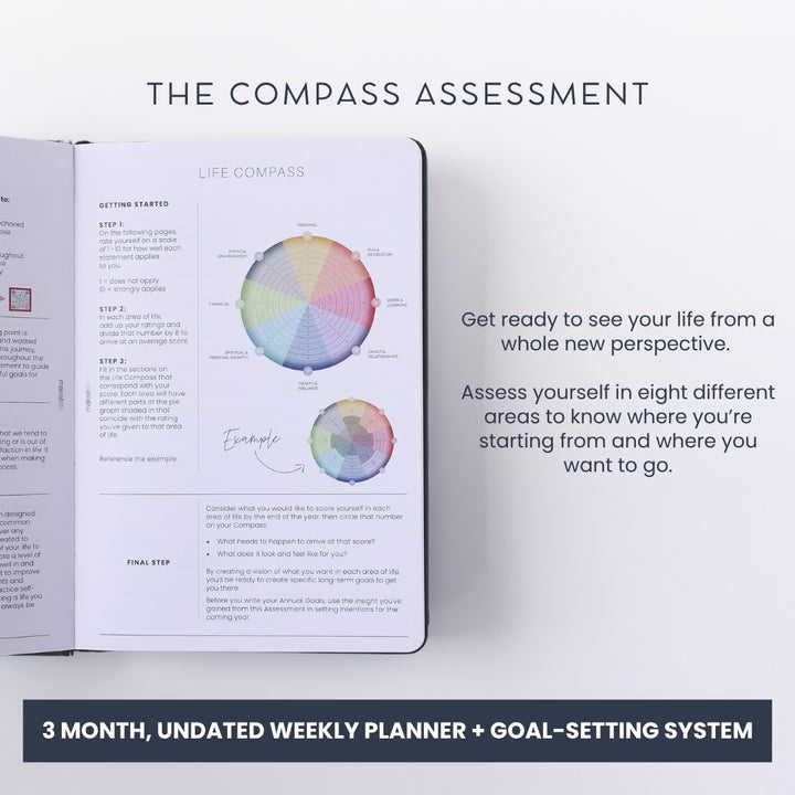 A5 Undated Quarterly Goal-Setting + Compact Weekly Planner