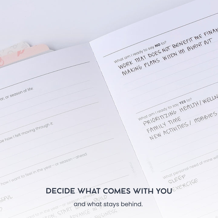 Reflections Notebook: Undated Guided Reflection Journal
