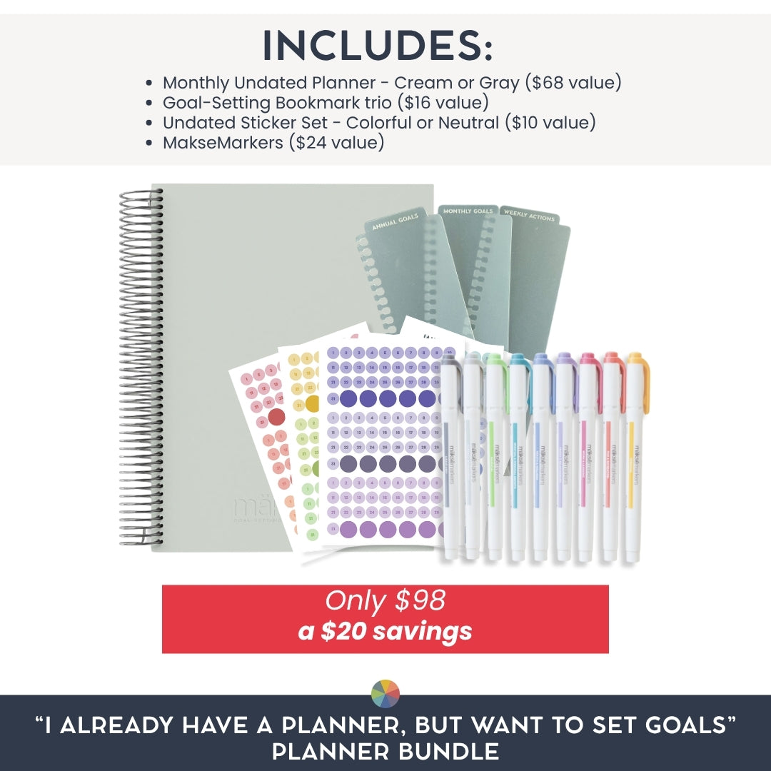 “I already have a planner, but want to set goals” Planner Bundle