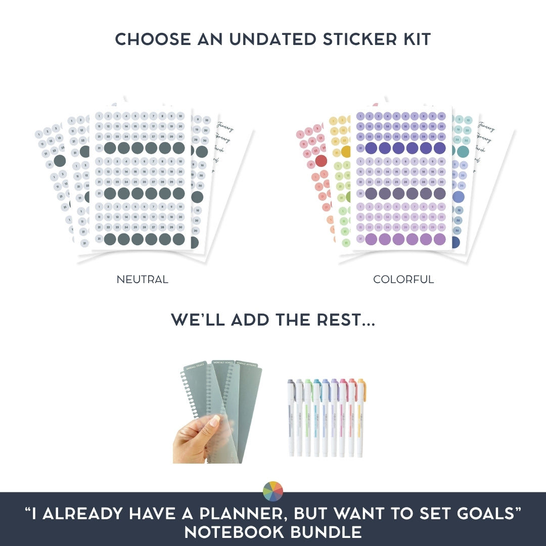 “I already have a planner, but want to set goals” Notebook Bundle