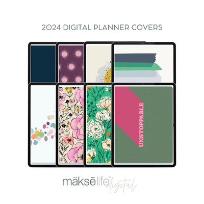 Digital Planner Cover Bundle (2024 Planner Covers)