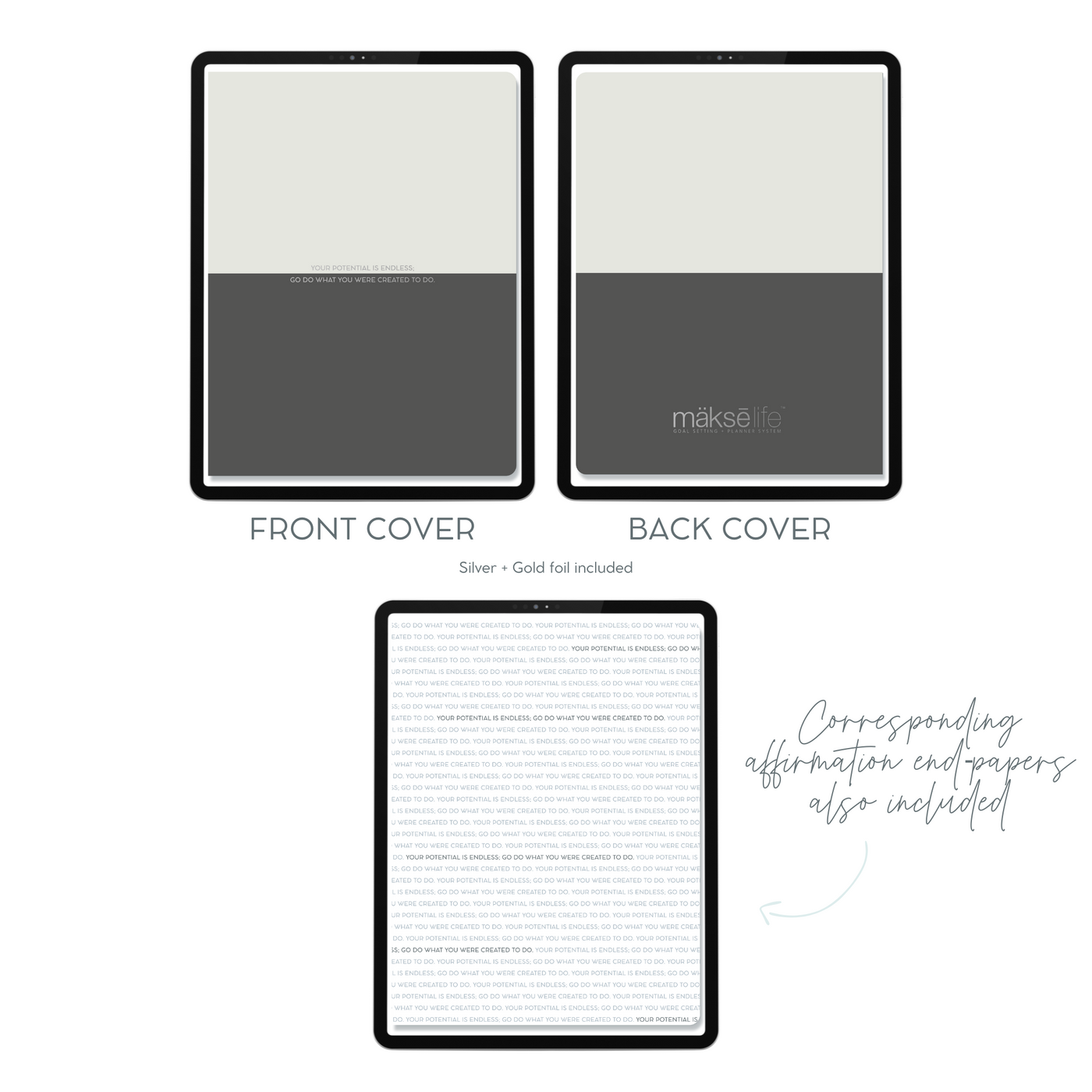 Digital Planner Cover Bundle (2024 Affirmation Covers)