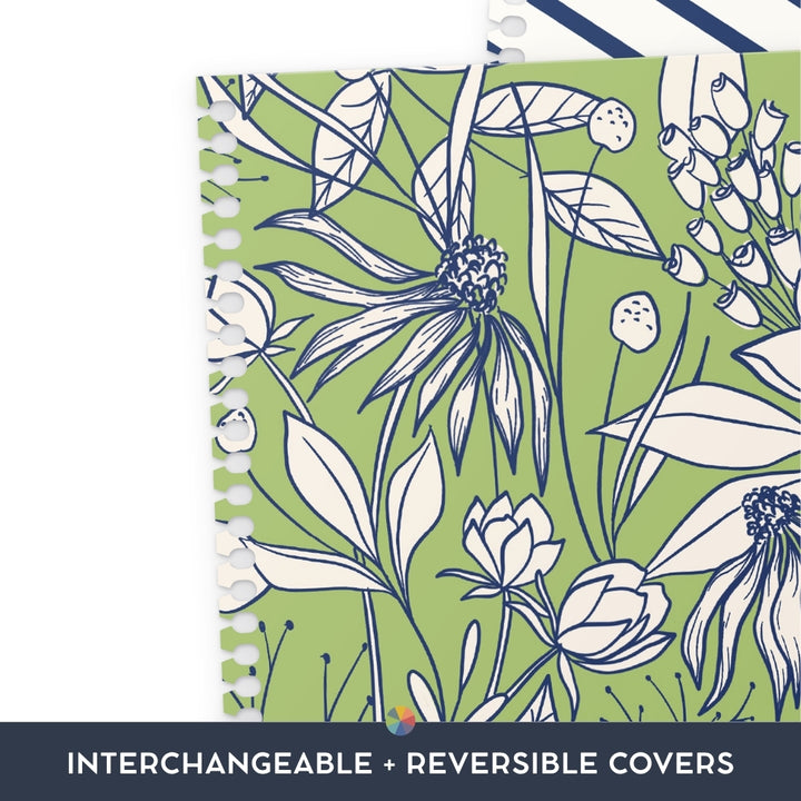 Secret Garden Green: Interchangeable + Reversible Cover