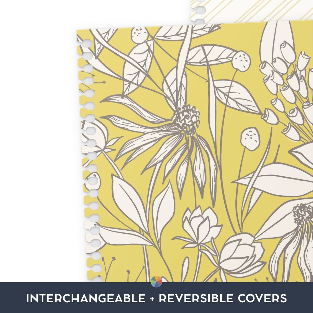 Secret Garden Yellow: Interchangeable + Reversible Cover