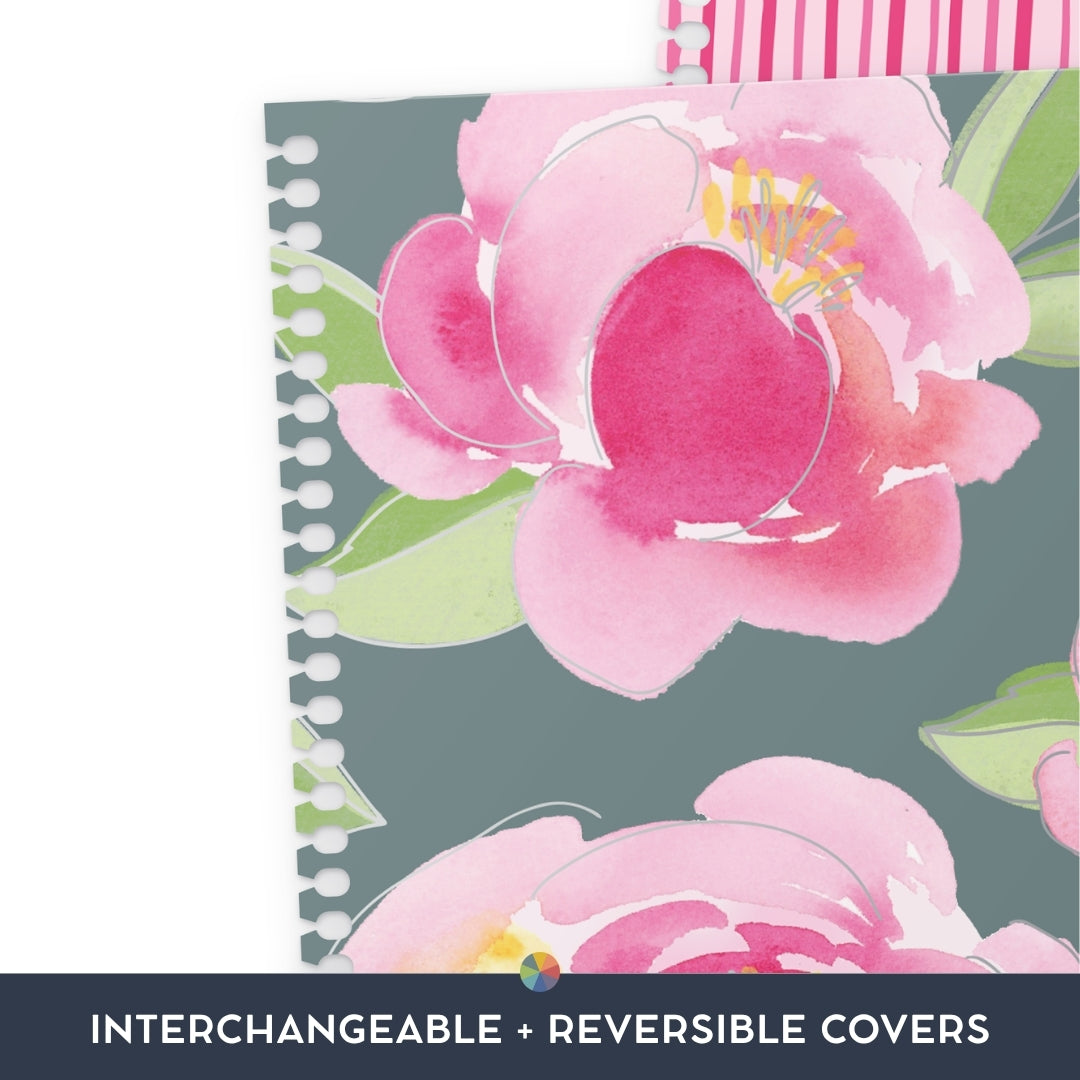 Watercolor Floral: Interchangeable + Reversible Cover