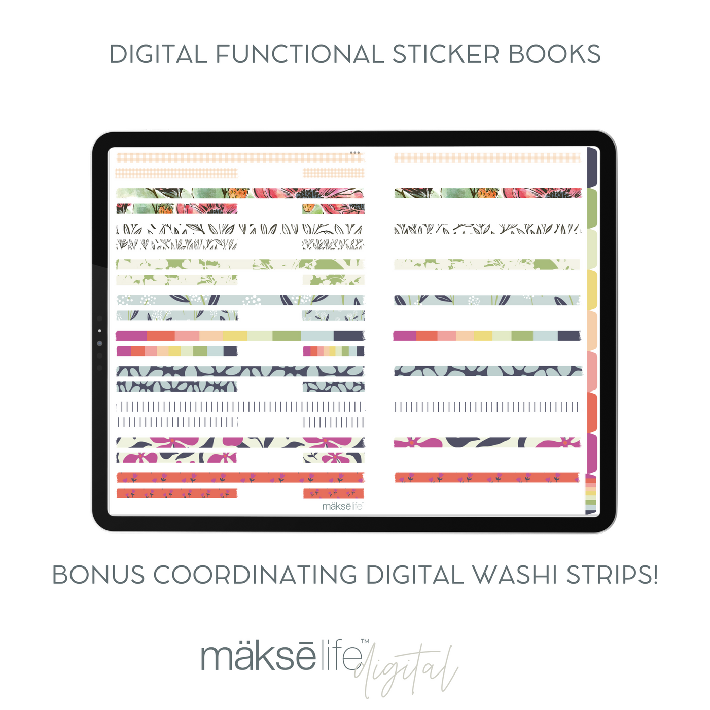 Digital 2025 Functional Sticker Book