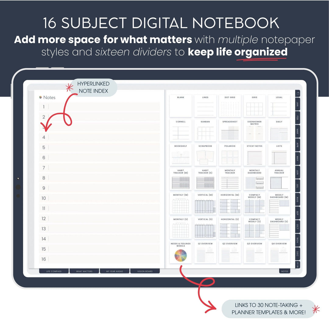 2027 Classic Digital Planner