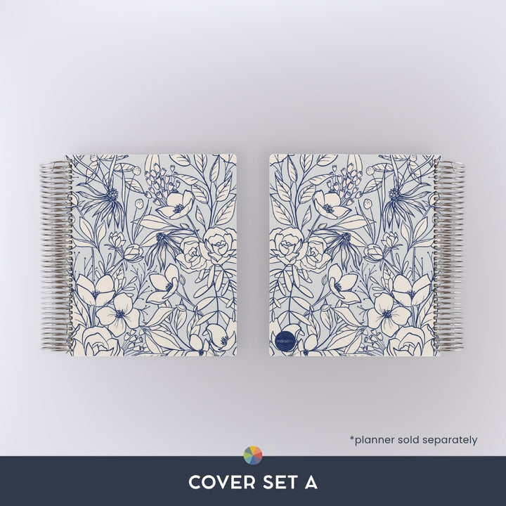 Secret Garden Blue: Interchangeable + Reversible Cover