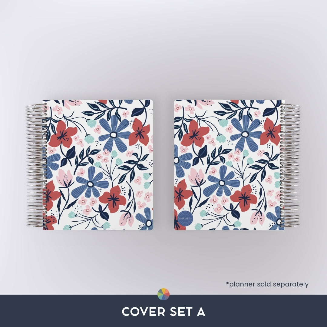 Red Floral: Interchangeable + Reversible Cover