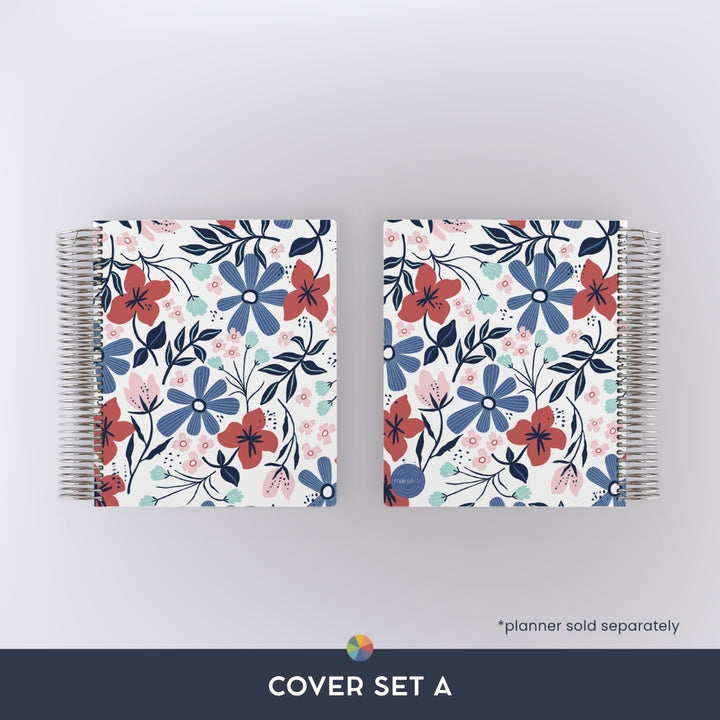 Red Floral: Interchangeable + Reversible Cover