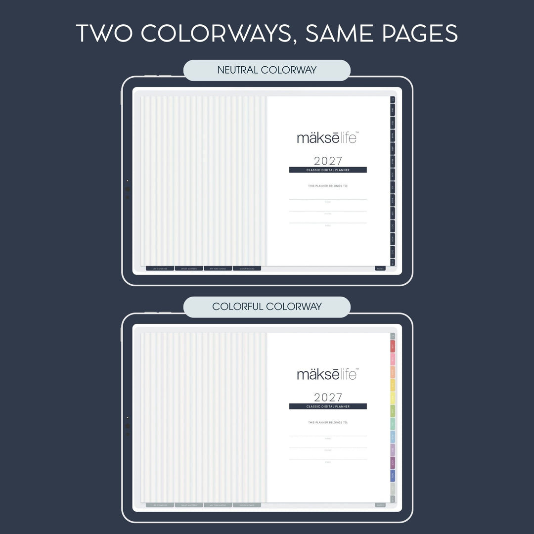 2027 Classic Digital Planner