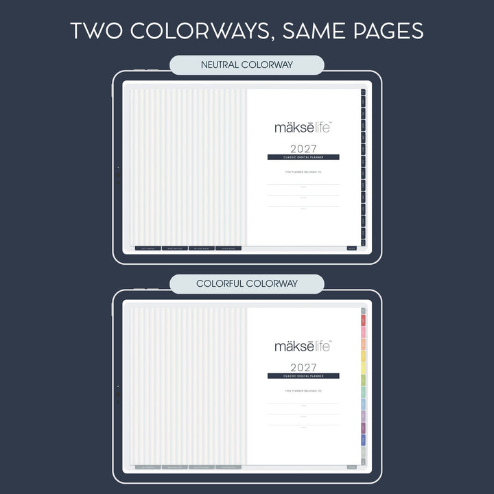 2027 Classic Digital Planner