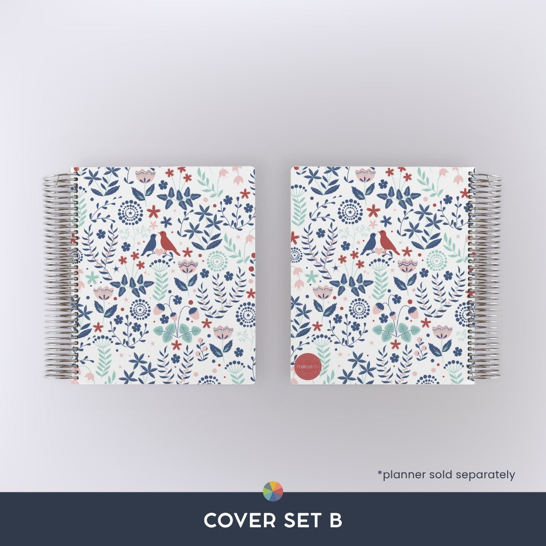 Red Floral: Interchangeable + Reversible Cover