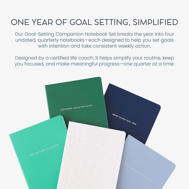 Goal-Setting Companion Notebook Set: Fresh Start