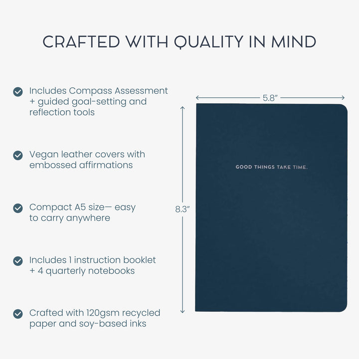 Goal-Setting Companion Notebook Set: Fresh Start