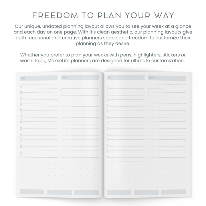 A5 Daily Planner Notebook