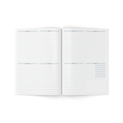 A5 Weekly Planner Notebook - Fresh Start