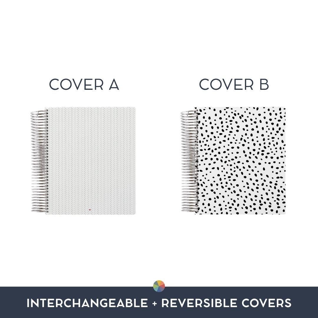 Black + White Chevron: Interchangeable + Reversible Cover