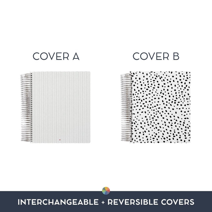 Black + White Chevron: Interchangeable + Reversible Cover