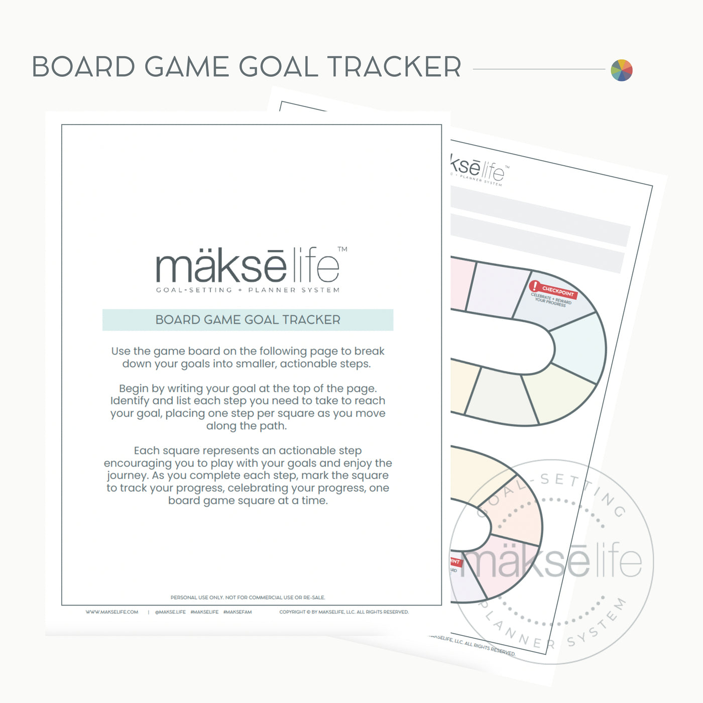 Board Game Goal Tracker | Free Printable