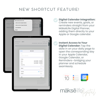 2025 Digital Goal-Setting + Daily Planner