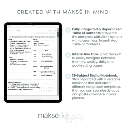 2025 Digital Goal-Setting + Daily Planner