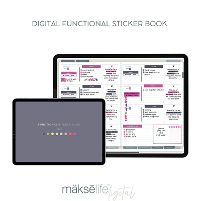 Digital 2025 Functional Sticker Book