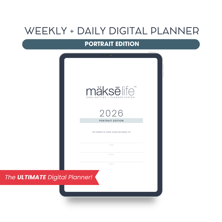 2026 Digital Weekly + Daily Planner - Portrait Edition