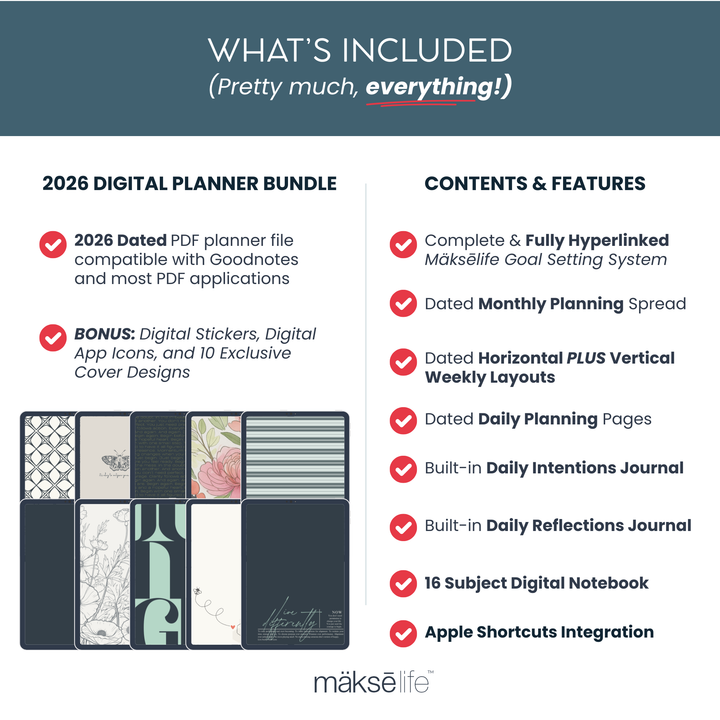 2026 Digital Weekly + Daily Planner - Landscape Edition