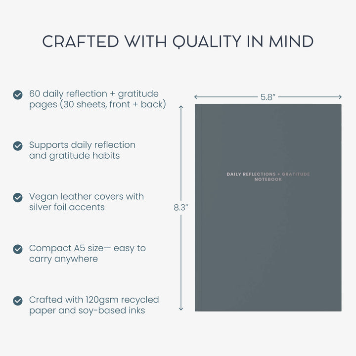 Evening Reflections + Gratitude Journal