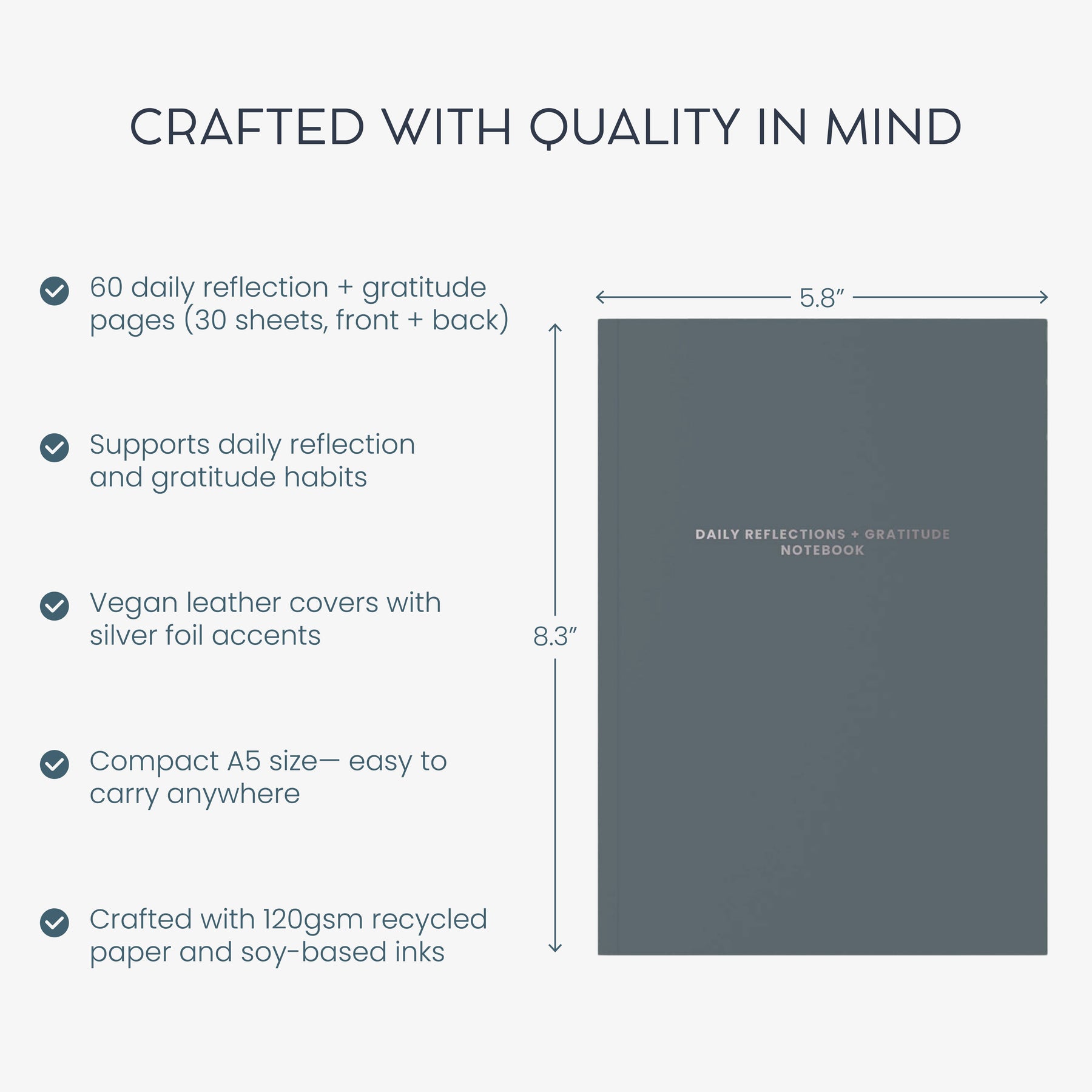 Evening Reflections & Gratitude Notebook – Daily Journaling Tool ...