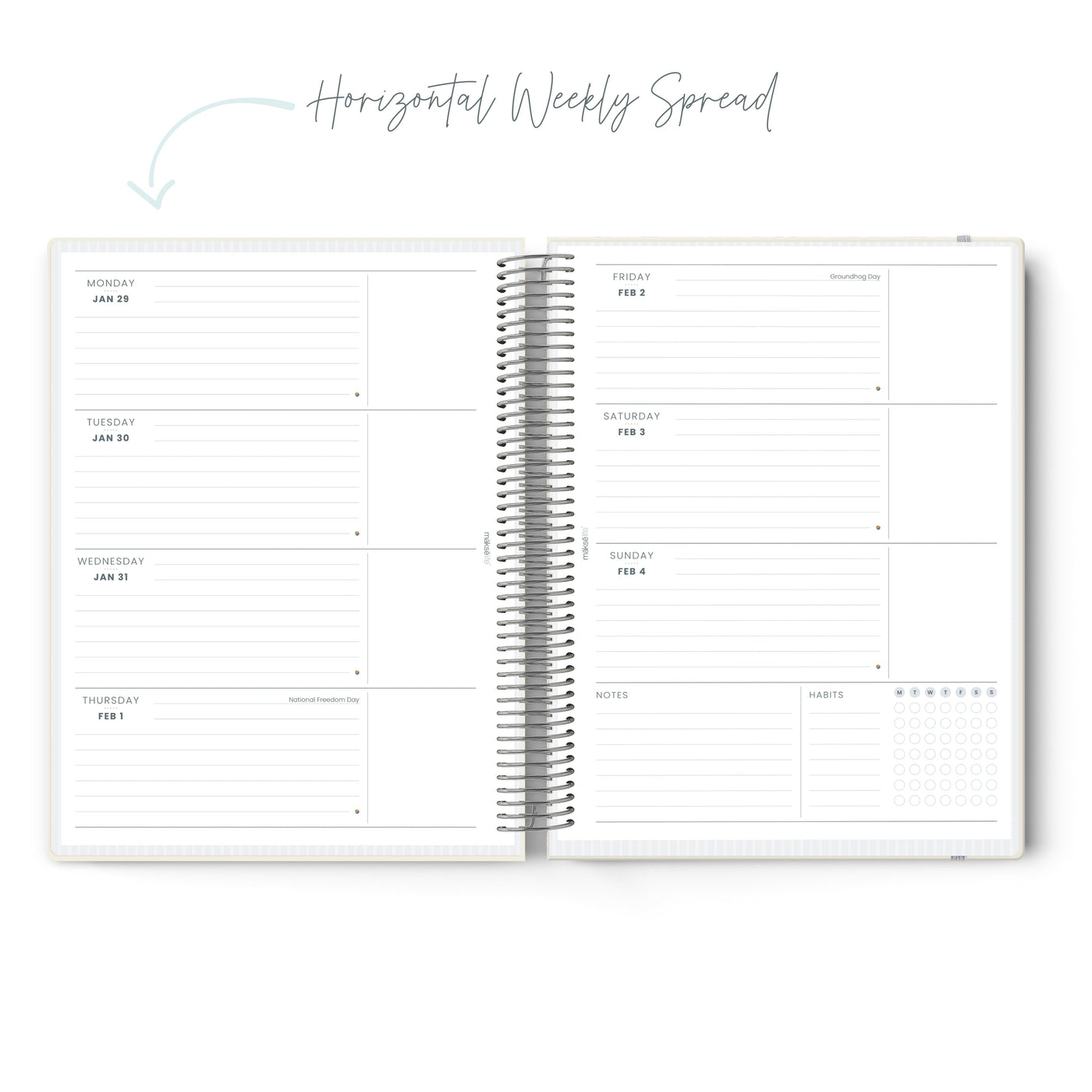 2024 Goal-Setting + Weekly Planner - Messy Bits