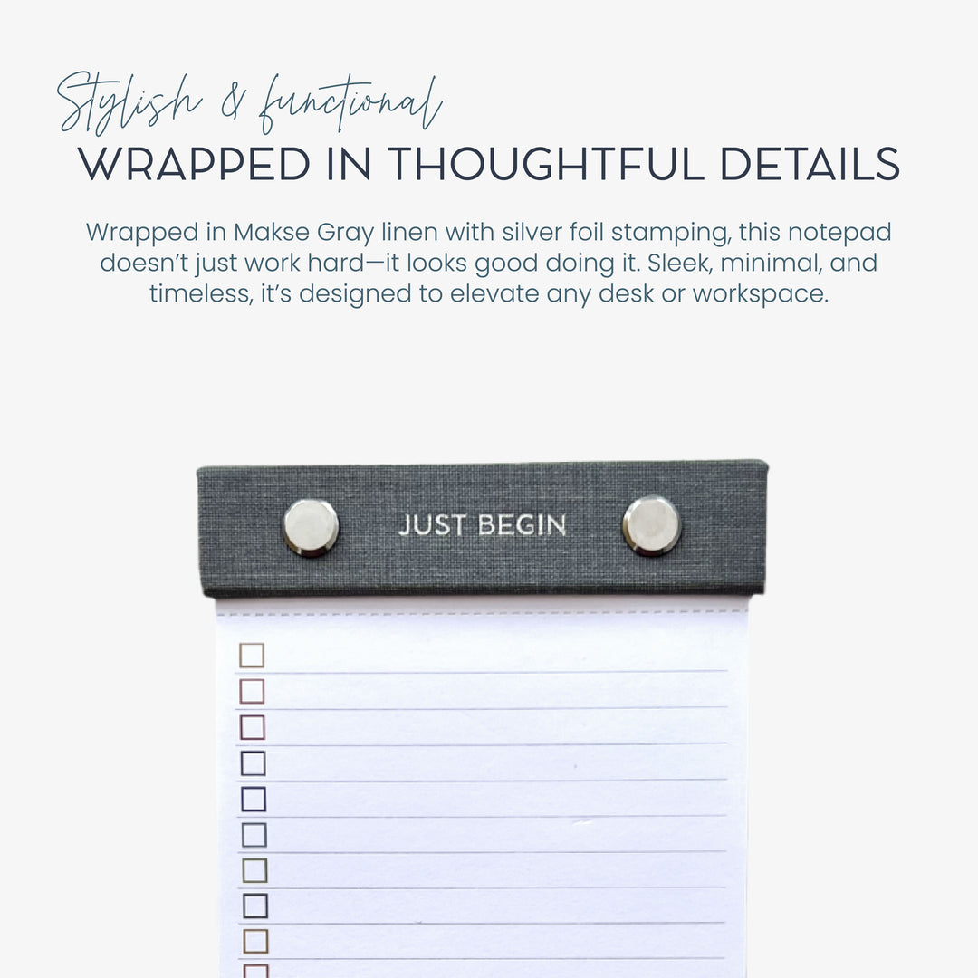 Just Begin To Do List Notepad