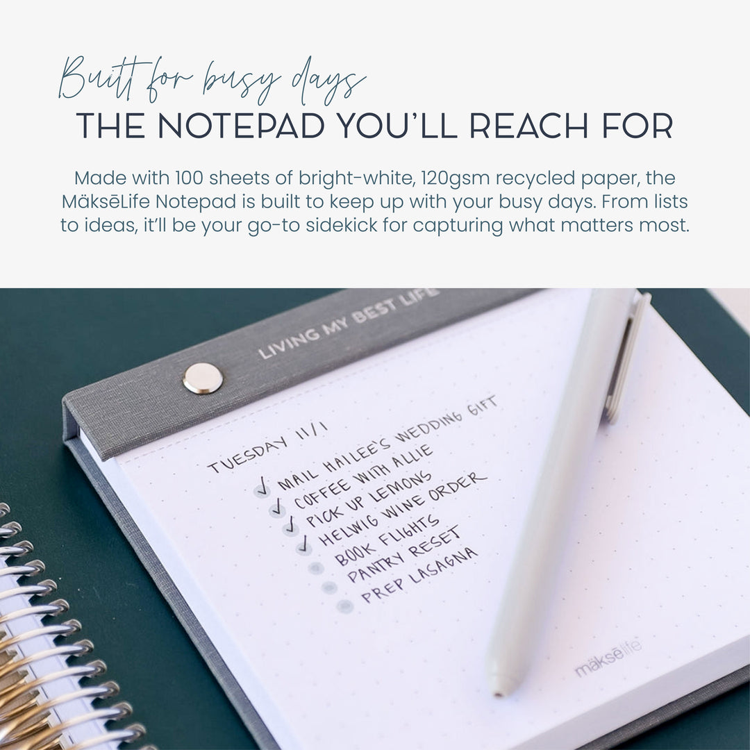 Living My Best Life Dot-Grid Notepad