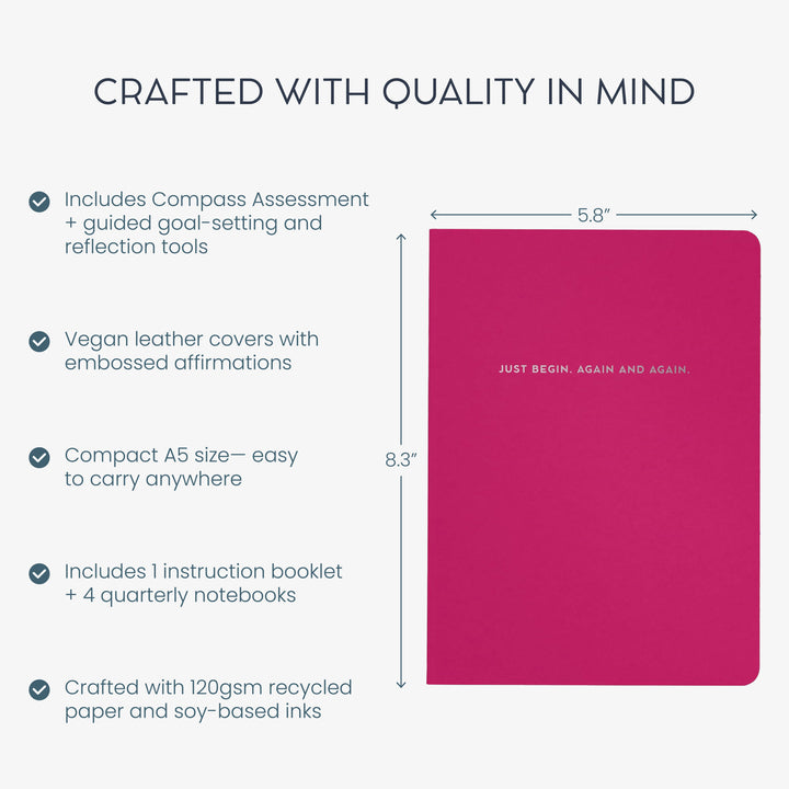 Goal-Setting Companion Notebook Set: Moxie