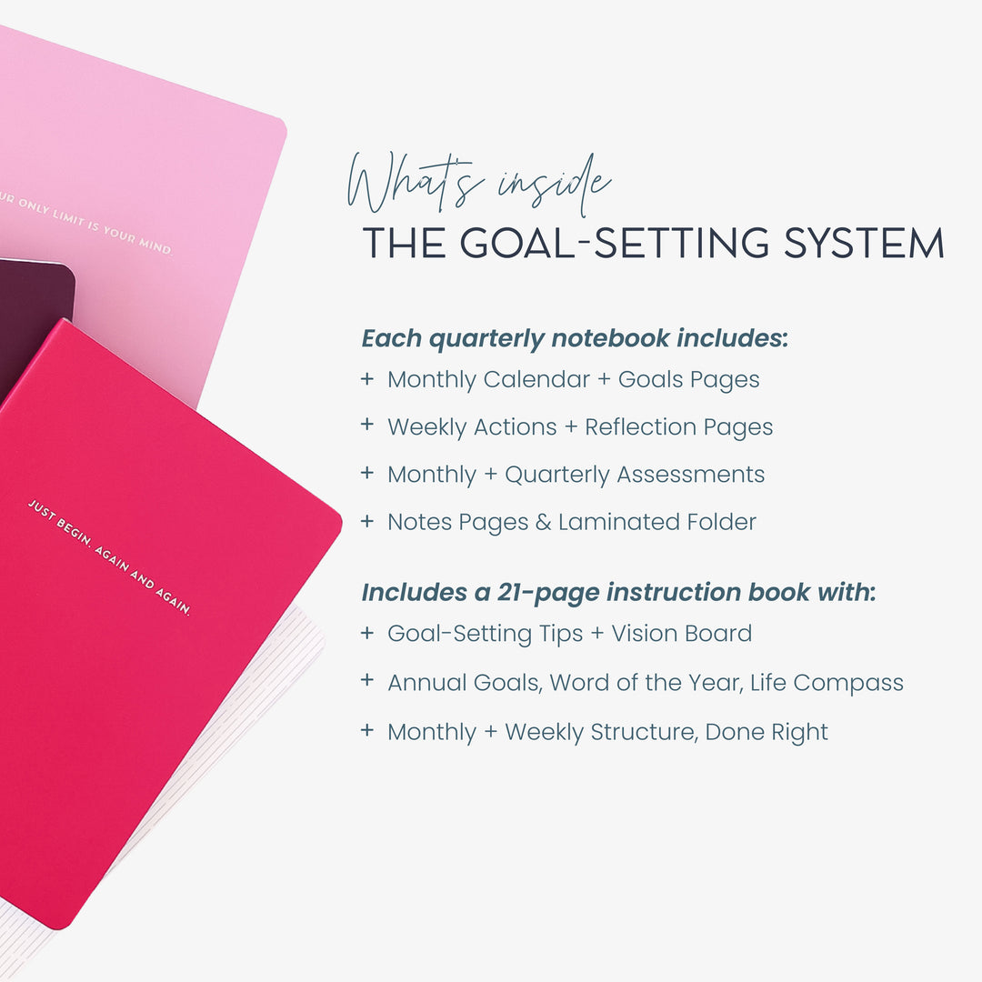 Goal-Setting Companion Notebook Set: Moxie