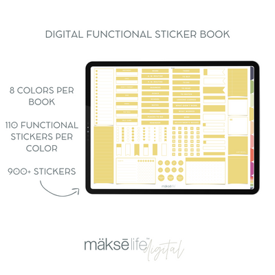 Digital 2025 Functional Sticker Book