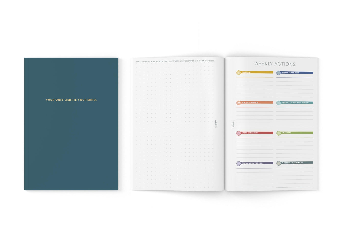 Goal-Setting Companion Notebook Set (Just Begin) – MakseLife