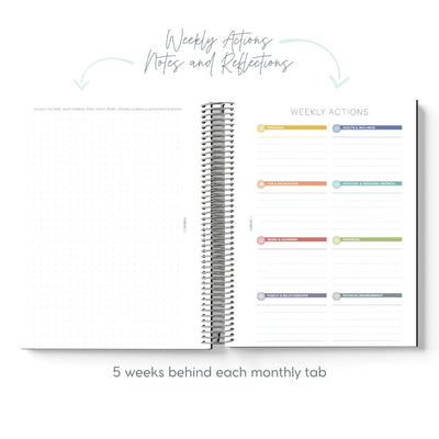 12-Month Undated Goal-Setting + Monthly Planner - Storm