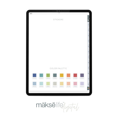 Digital Notebook (Colorful)