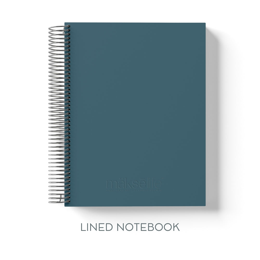 Lined Spiral Notebook - Luna