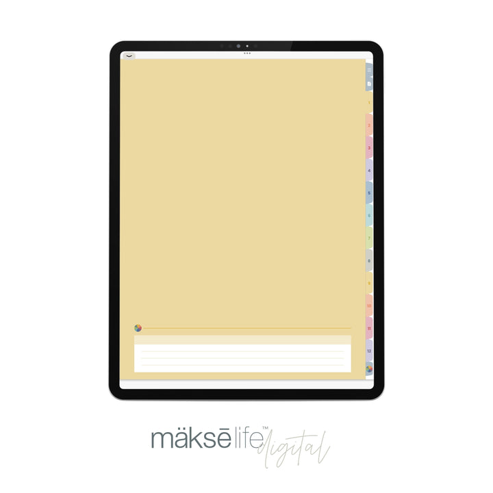 Digital Notebook (Colorful)