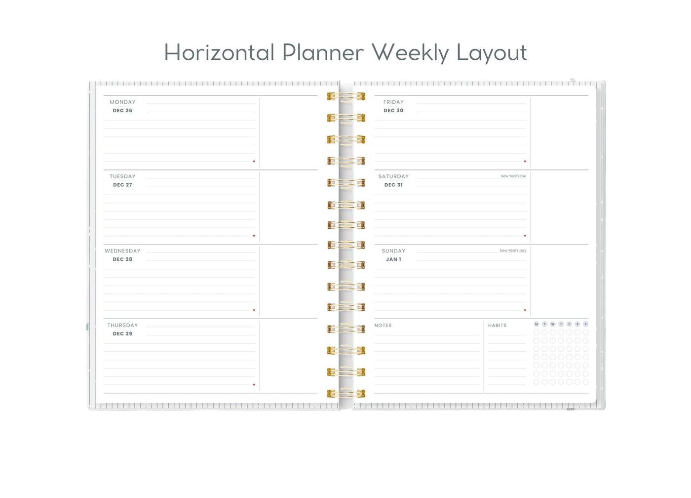 2023 Goal-Setting + Weekly Planner - Modern Chevron (Feat. Honey Creative)