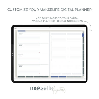 Digital Planning Inserts - Weekly Overview & Daily Pages