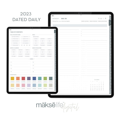 2023 Digital Goal-Setting + Daily Planner
