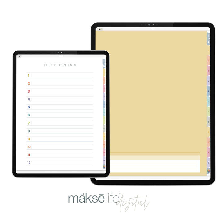 Digital Notebook (Colorful)