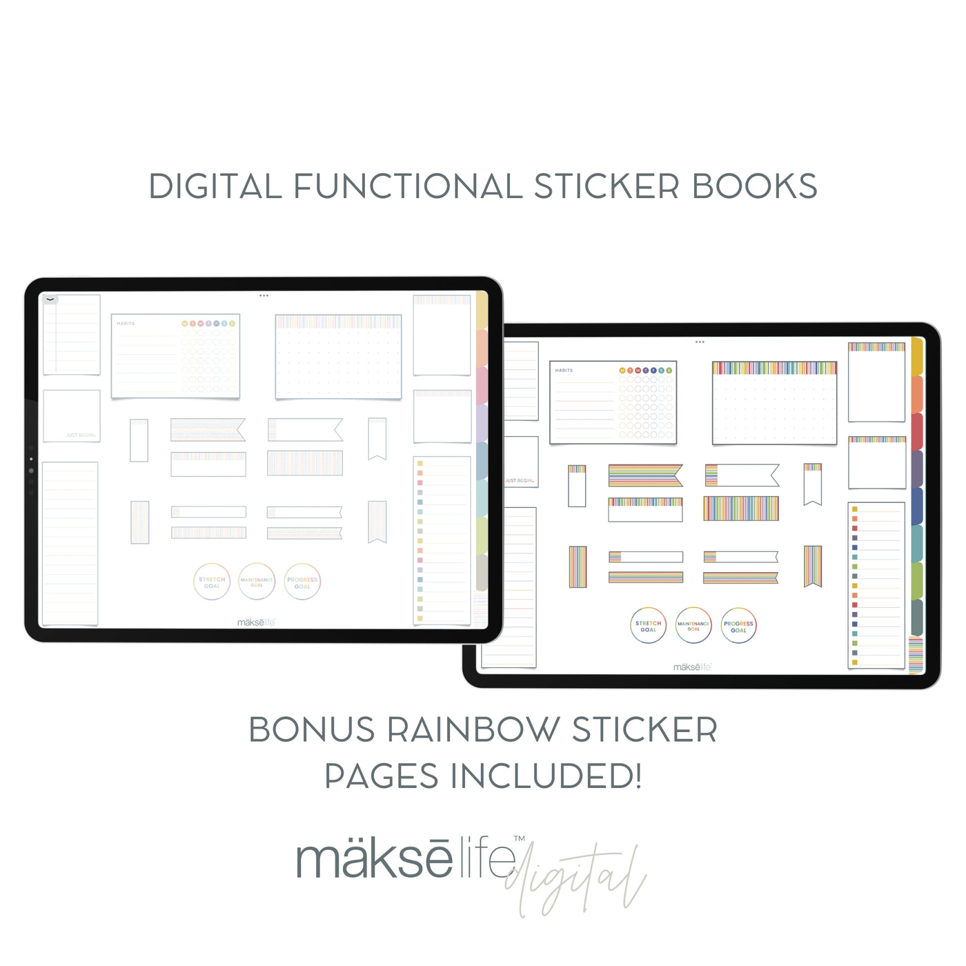 Digital Functional Sticker Book Bundle