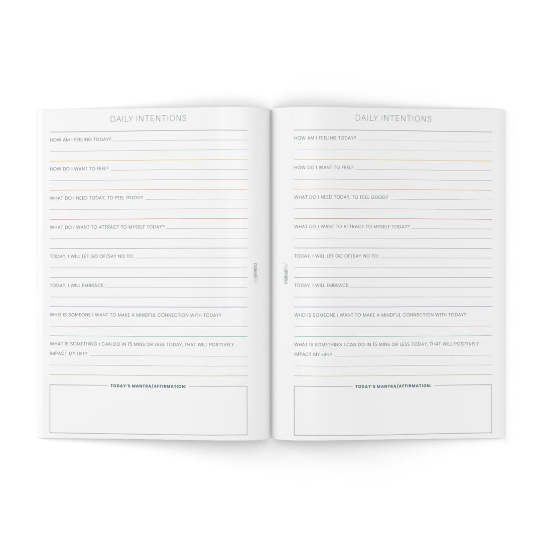 Daily Intentions Notebook