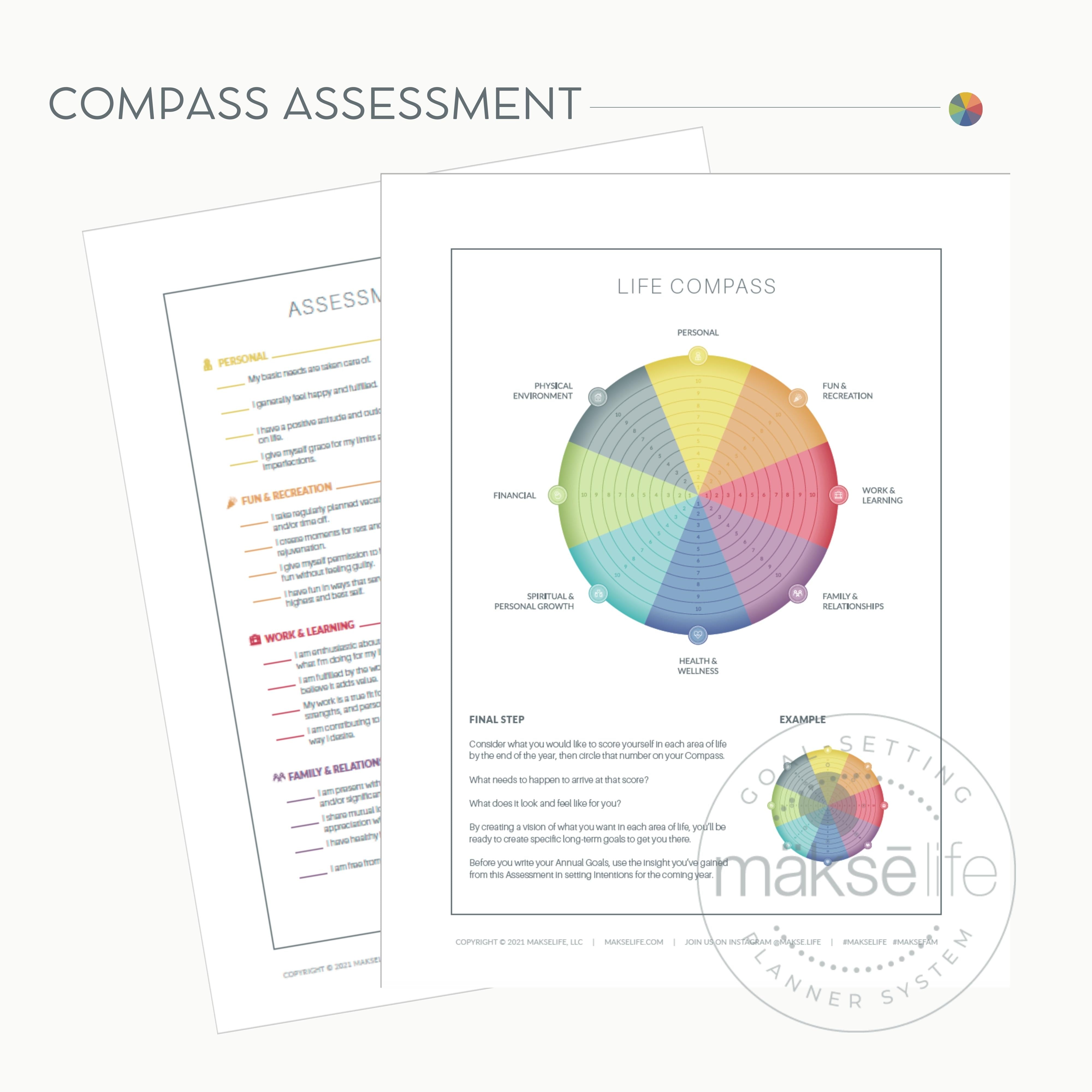 Life Compass Assessment Free Printable MakseLife