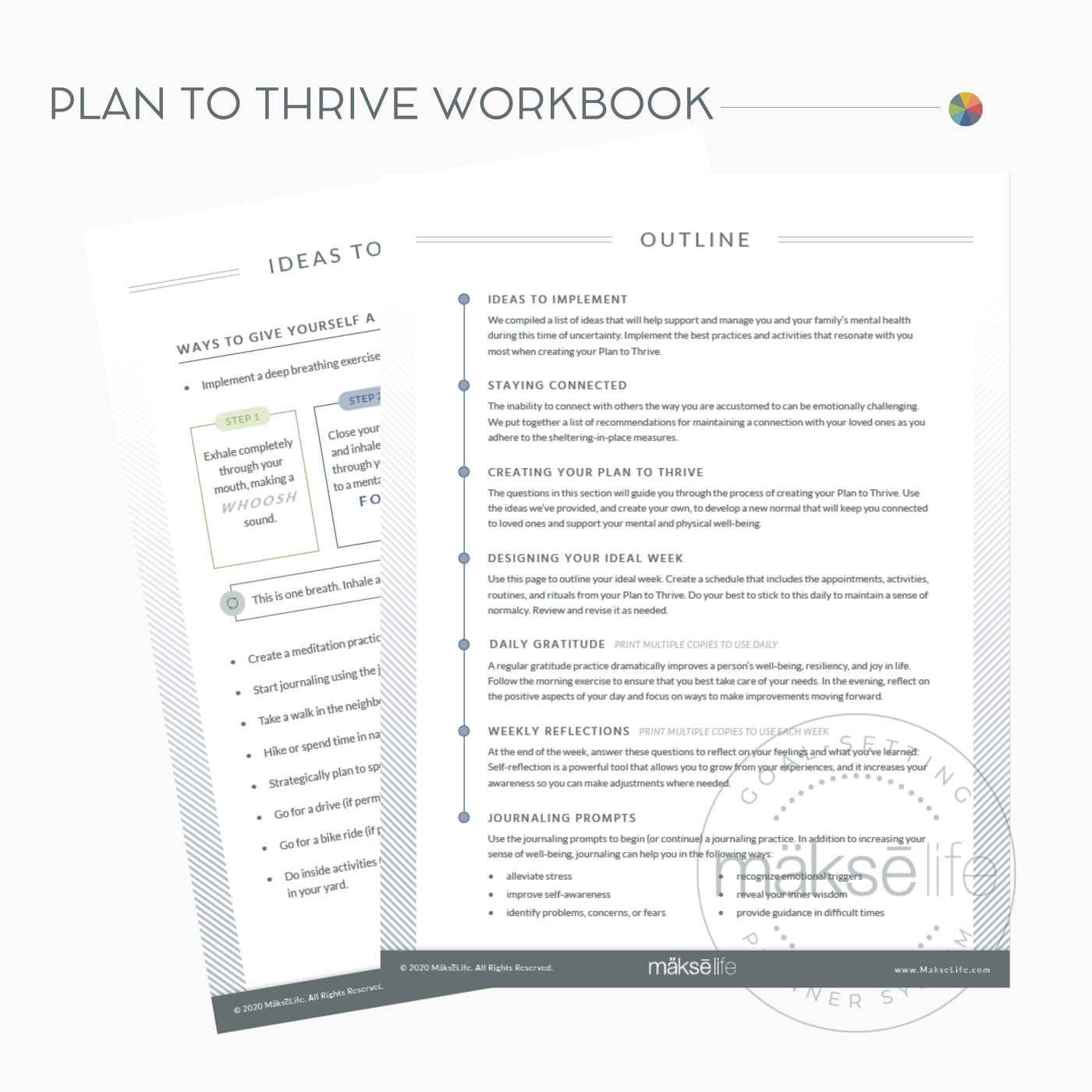 Plan to Thrive Workbook | Free Printable